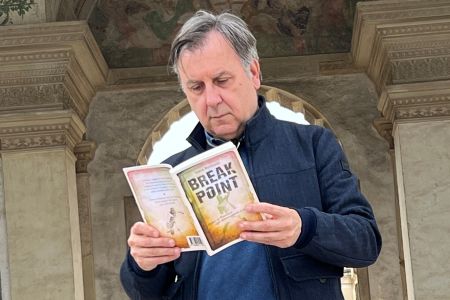 Luca Bottazzi con libro Break Point